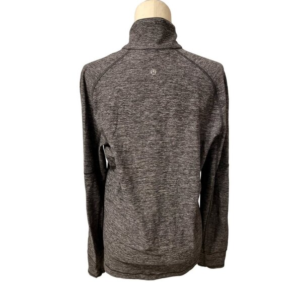 LULULEMON Men's Surge Knight Half Zip Pullover Long Sleeve Gray Sz M EUC - Picture 3 of 3